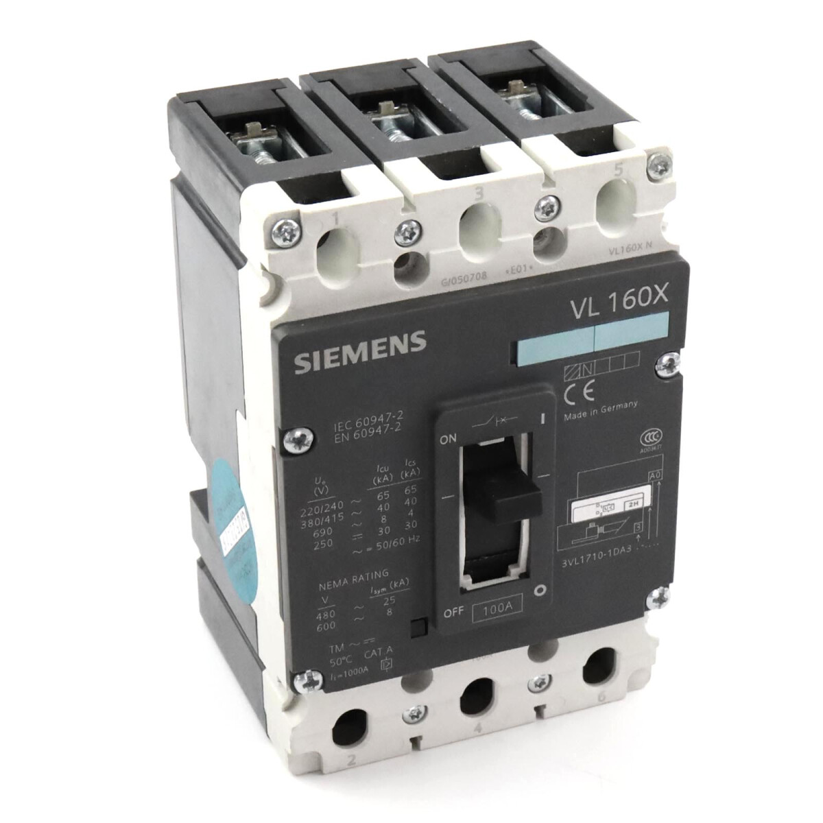 Siemens Leistungsschalter 3VL1710-1DA33-2HA0 GEB