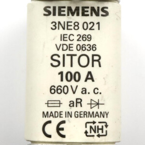 Siemens Sitor Sicherungseinsatz 3NE8021 GEB