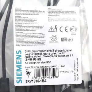 Siemens 3 Phasen Sammelschiene 3RV1915-1BA (5Stk.) OVP
