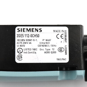 Siemens Positionsschalter 3SE5112-0CH50 GEB