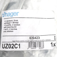 hager C-Schiene UZ02C1 OVP