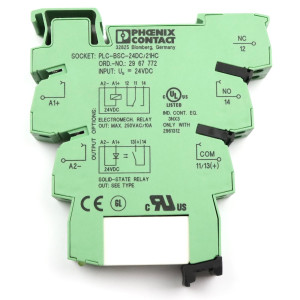 Phoenix Contact Relaissockel PLC-BSC-24DC/21HC 2967772 + Relais 2961312 NOV