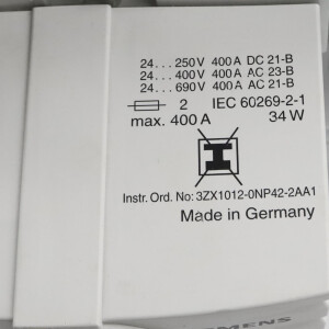 Siemens Lasttrennschalter 3NP437 400A NOV