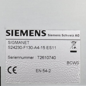 Siemens SIGMANET Bedienfeld S24230-F130-A4-15 ES:11/AS:15 OVP