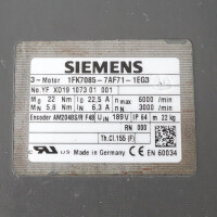 Siemens Synchronmotor 1FK7085-7AF71-1EG3 GEB
