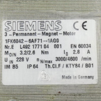 Siemens Synchronservomotor 1FK6042-6AF71-1AG0 GEB