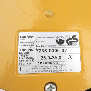Carl Stahl Gewichtsausgleicher Balancer 7236 0000 02 25-35kg NOV