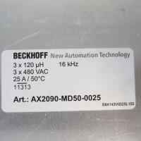Beckhoff Motordrossel AX2090-MD50-0025 GEB