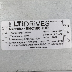 Beckhoff/LTi Netzfilter AX2090-NF50-0100 EMC100.1UR GEB
