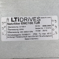 Beckhoff/LTi Netzfilter AX2090-NF50-0100 EMC100.1UR GEB