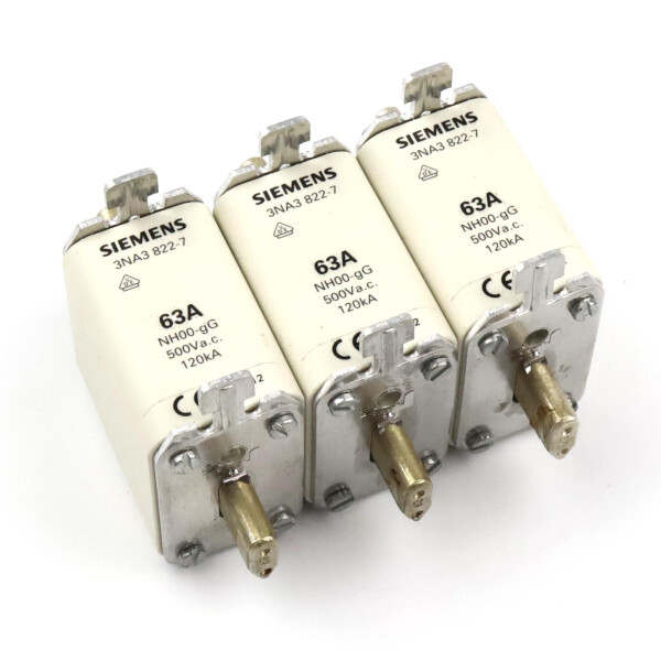 Siemens NH-Sicherungseinsatz 3NA3822-7 (3Stk.) GEB
