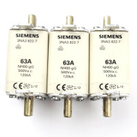 Siemens NH-Sicherungseinsatz 3NA3822-7 (3Stk.) GEB