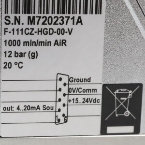 Bronkhorst Massendurchflussregler F-111CZ-HGD-00-V NOV