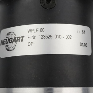 NEUGART Winkelgetriebe WPLE60 i=64 GEB