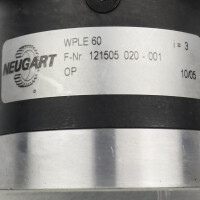 NEUGART Winkelgetriebe WPLE60 i=3 GEB