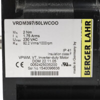 BERGER LAHR Schrittmotor VRDM397/50LWCOO 0052425035200 GEB