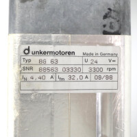 Dunkermotoren Getriebemotor BG63 + 88844 01214 i=30 GEB