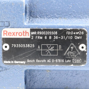 Rexroth Stromregelventil 2 FRM 6 B 36-31/10 QMV R900205508 NOV