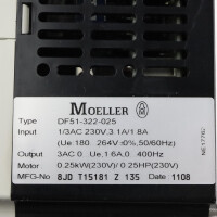 Moeller Frequenzumrichter DF51-322-025 0,25kW GEB