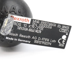 Rexroth Druckbegrenzungsventil DBDS10K19/210E R900768636 NOV