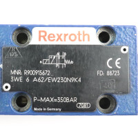 Rexroth Wegeschieberventil 3WE 6 A62/EW230N9K4 R900915672 GEB