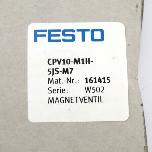 Festo Magnetventil CPV10-M1H-5JS-M7 161415 OVP