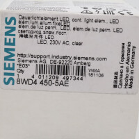 Siemens Dauerlichtelement klar 8WD4 450-5AE OVP