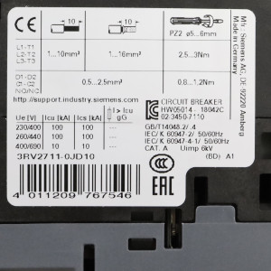 Siemens Leistungsschalter 3RV2711-0JD10 OVP