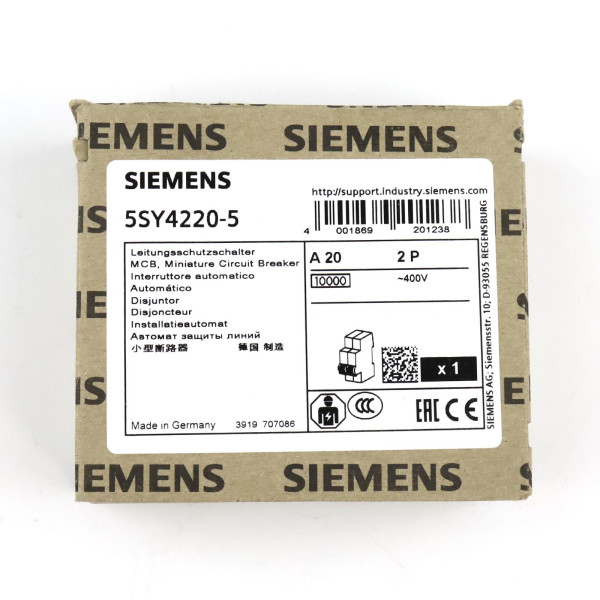Siemens Leitungsschutzschalter  5SY4220-5 OVP