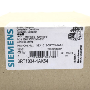 Siemens Schütz 3RT1034-1AK64 OVP