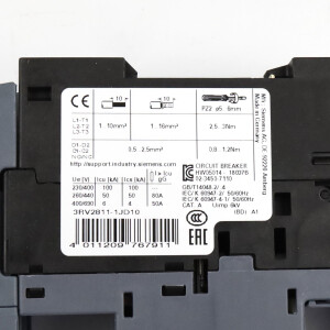 Siemens Leistungsschalter 3RV2811-1JD10 OVP