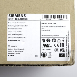 Siemens Sicherungslasttrennschalter 3NP1123-1BC20 OVP