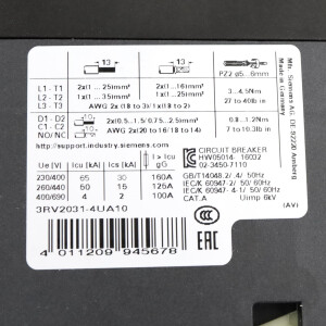Siemens Leistungsschalter 3RV2031-4UA10 OVP