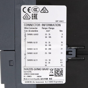 Siemens Leistungsschalter 3VA2225-5HN42-0AA0 OVP