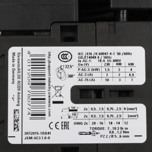 Siemens Verbraucherabzweig 3RA2110-1CD15-1BB4 NOV