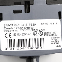 Siemens Verbraucherabzweig 3RA2110-1CD15-1BB4 NOV