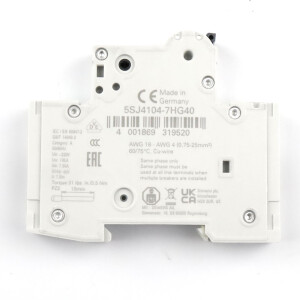 Siemens Leitungsschutzschalter 5SJ4104-7HG40 OVP