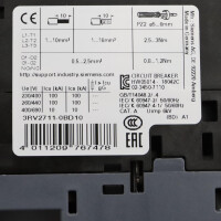 Siemens Leistungsschalter 3RV2711-0BD10 OVP