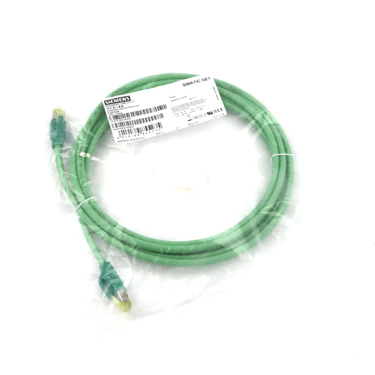 Siemens Industrial Ethernet TP Cord RJ45/RJ45 6XV1870-3QH30 
