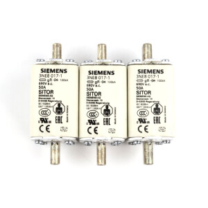 Siemens SITOR-Sicherungseinsatz 3NE8017-1 (3Stk.) OVP