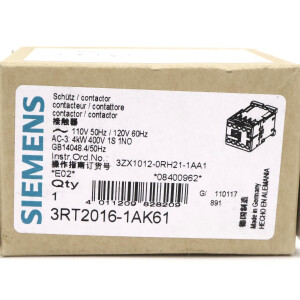Siemens Schütz 3RT2016-1AK61 OVP