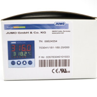 JUMO dTRON 316 Kompaktregler 703041/181-180-25/000 00624554 OVP