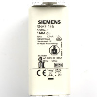 Siemens Sitor Sicherungseinsatz 3NA3 136 (3Stk.) OVP