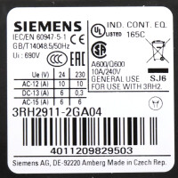 Siemens Hilfsschalterblock 3RH2911-2GA04 OVP