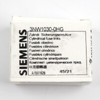 Siemens Zylindersicherungseinsatz 3NW1030-0HG (10Stk.) OVP
