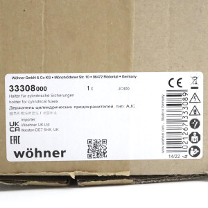 Wöhner Halter f. zylindrische Sicherungen 33308 OVP