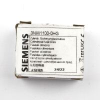 Siemens Zylindersicherungeinsatz 3NW1100-0HG (10Stk) OVP