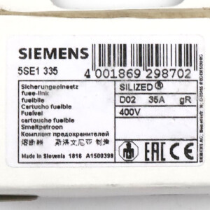 Siemens NEOZED Sicherungseinsätze 5SE1335 (7Stk.) OVP