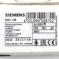 Siemens NEOZED Sicherungseinsätze 5SE1335 (7Stk.) OVP