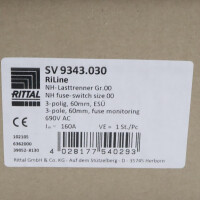 RITTAL NH-Lasttrenner Gr.00 SV 9343.030 OVP